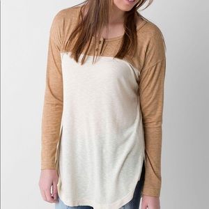 BKE Raw Edge Henley - S